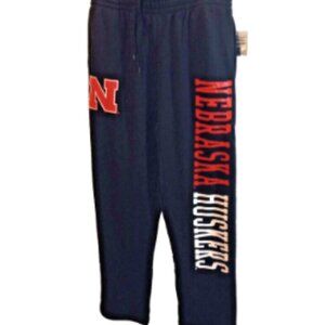 Nebraska Cornhuskers Men’s Sweatpants Size XXL Black Straight Leg